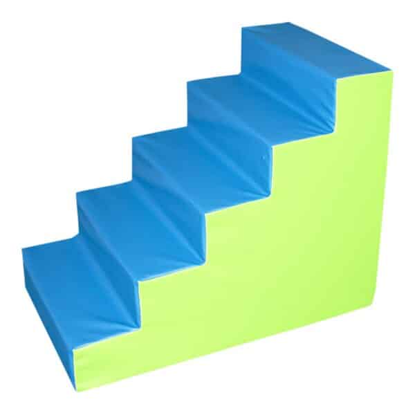 FIGURA ESCALERA GRANDE 100X80X60 CM - AZUL/VERDE, - Imagen 3