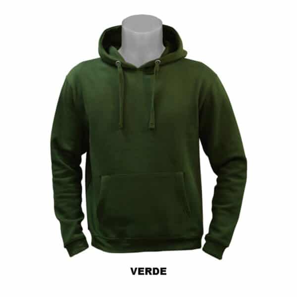 SUDADERA C/CAPUCHA FLEX - VERDE, XS