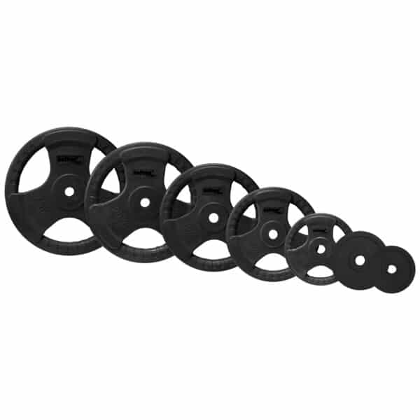 DISCO CAUCHO CON AGARRE - ROJO/negro, 1.25 KG,30MM - Imagen 2