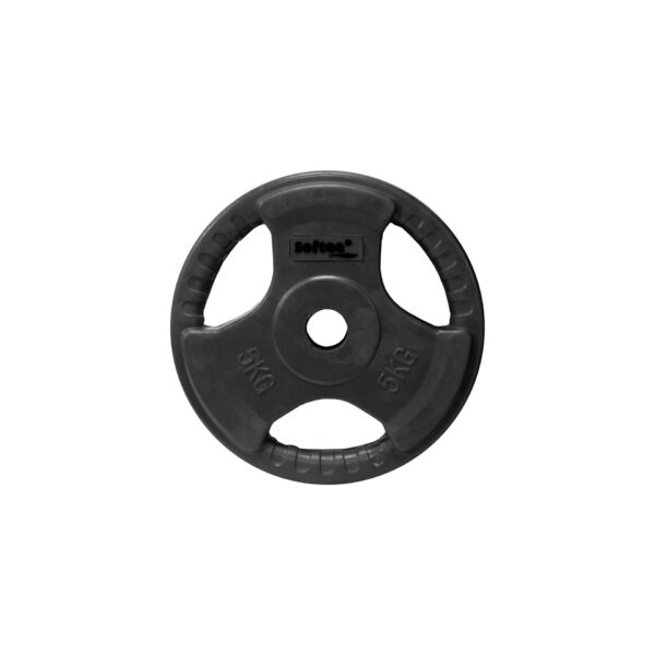 DISCO CAUCHO CON AGARRE - ROJO/negro, 5 KG 30MM - Imagen 9