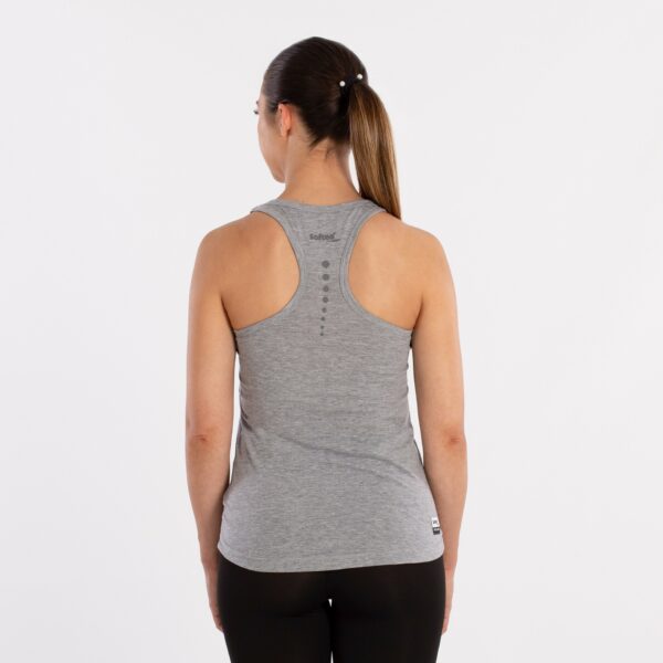 CAMISETA SOFTEE TIRANTES MOTIVATION MUJER - GRIS, XS - Imagen 3