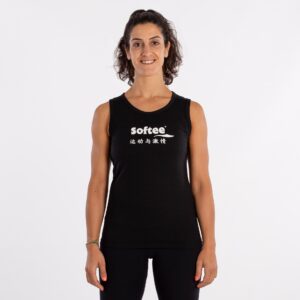 CAMISETA SOFTEE TIRANTES MOMENTUM MUJER - XXL, NEGRO