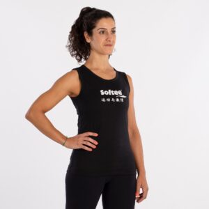 CAMISETA SOFTEE TIRANTES MOMENTUM MUJER - L, NEGRO