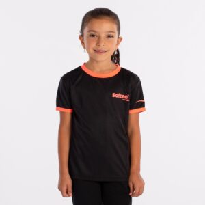 CAMISETA SOFTEE GALAXY NIÑA - 14 AÑOS, NEGRO/CORAL FLUOR