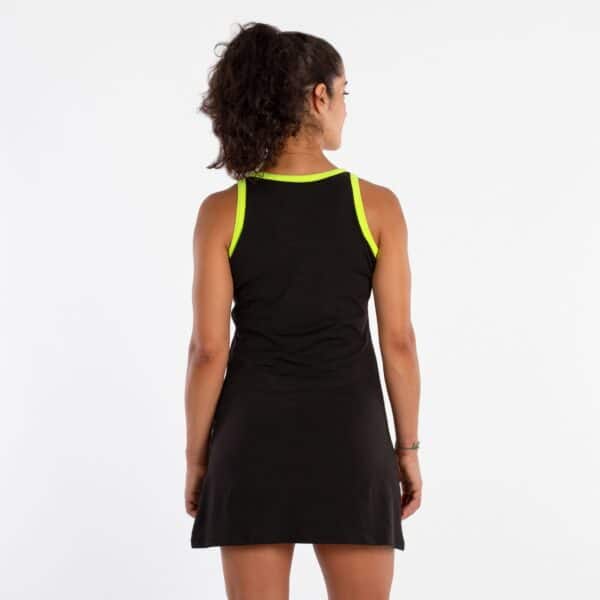 VESTIDO SOFTEE PADEL  ATENEA - NEGRO/AMARILLO FLUOR, XS - Imagen 14