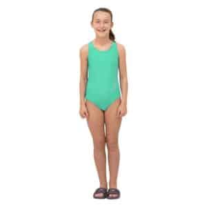 BAÑADOR SQUBA TRAINING NIÑA - 8 AÑOS, AZUL AGUAMARINA