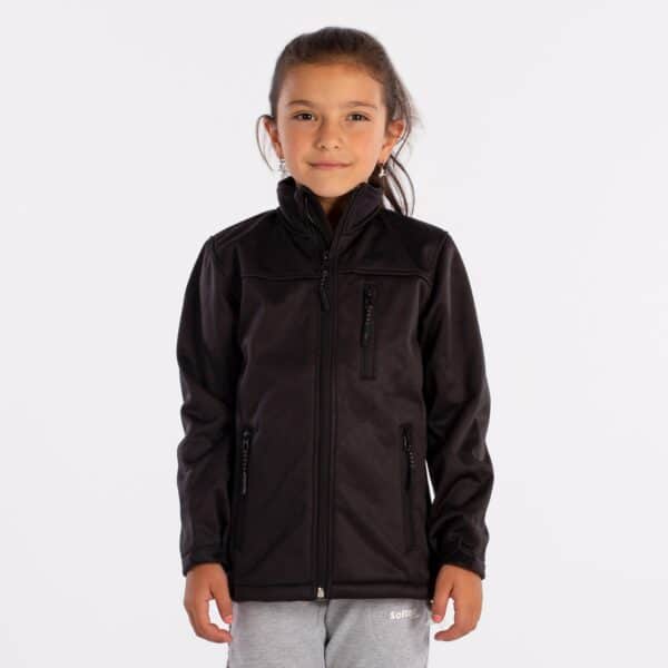 SOFTSHELL JACKET SOFTEE REGIS NIÑA - NEGRO, 12 AÑOS