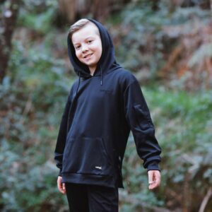 SUDADERA SOFTEE ELEGANT INFANTIL - NEGRO, 6 AÑOS