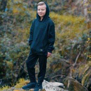 SUDADERA SOFTEE ELEGANT INFANTIL - NEGRO, 10 AÑOS