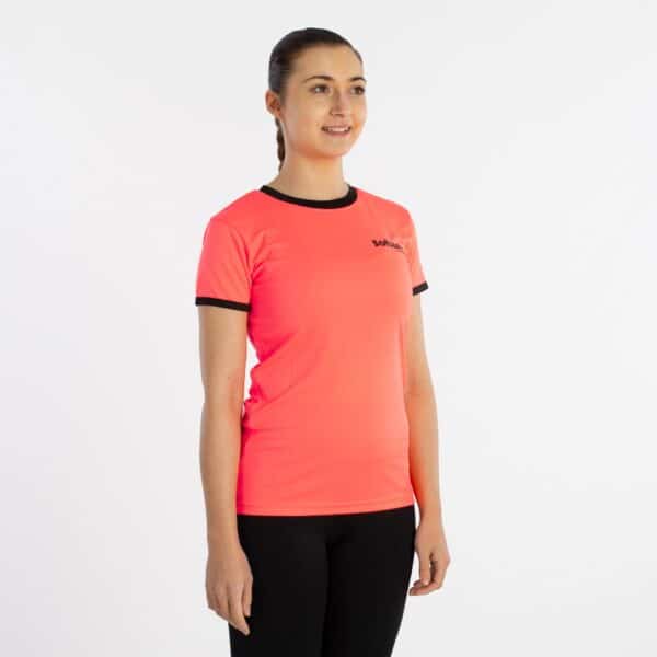 CAMISETA SOFTEE GALAXY MUJER - S, FUCSIA FLUOR/BLANCO - Imagen 8