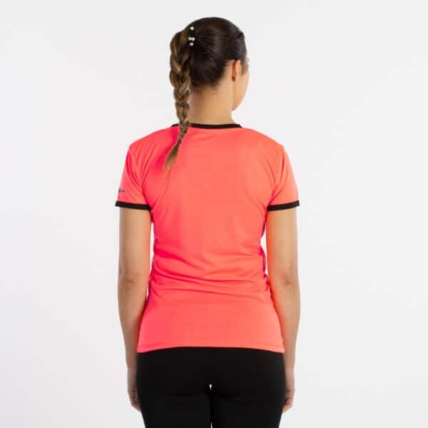 CAMISETA SOFTEE GALAXY MUJER - S, FUCSIA FLUOR/BLANCO - Imagen 9