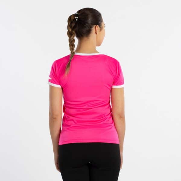 CAMISETA SOFTEE GALAXY MUJER - S, FUCSIA FLUOR/BLANCO - Imagen 13
