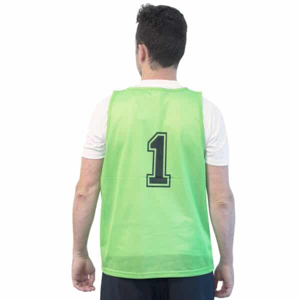 SET 5 PETOS SOFTEE NUMERADOS del 1 al 5 - ROJO, SENIOR - Imagen 3