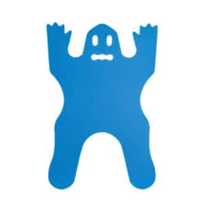 TAPIZ CON FORMA DE FANTASMA 4cm - AZUL