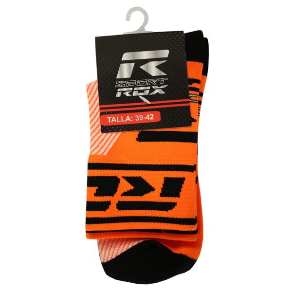 CALCETIN ROX R- RUNNING STEP MEDIA CAÑA - NARANJA FLUOR, 43-46 - Imagen 2
