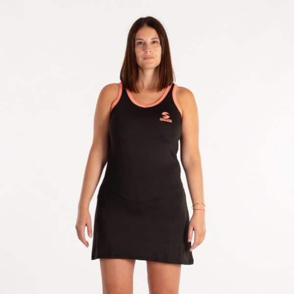 VESTIDO SOFTEE PADEL  ATENEA - NEGRO/AMARILLO FLUOR, XS - Imagen 11