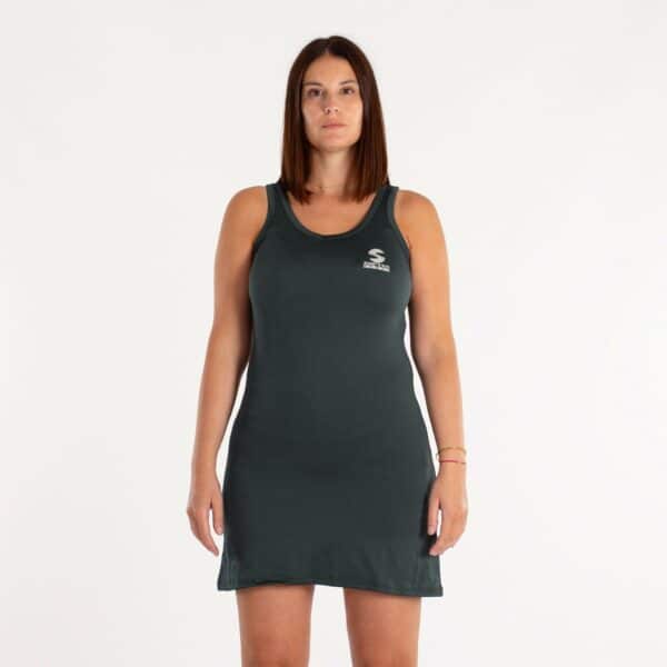 VESTIDO SOFTEE PADEL  ATENEA - NEGRO/AMARILLO FLUOR, XS - Imagen 8