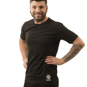 CAMISETA ROX R-TIPICO CUELLO REDONDO INFANTIL - 8 AÑOS, NEGRO
