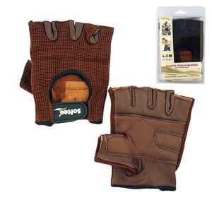 PAR DE GUANTES FITNESS - MARRON, L