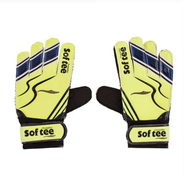 PAR DE GUANTES PORTERO SOFTEE AMERICA - AMARILLO FLUOR, 5 - Imagen 3