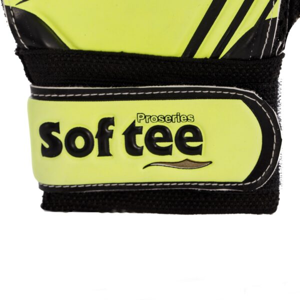PAR DE GUANTES PORTERO SOFTEE AMERICA - AMARILLO FLUOR, 5 - Imagen 4