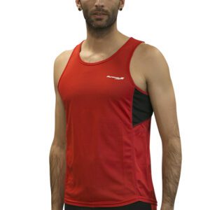 CAMISETA RUNNING  IMPOSSIBLY RUNAWAY JIM HOMBRE - XL, ROJO/NEGRO#