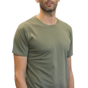 CAMISETA SOFTEE SPORTWEAR HOMBRE - S, VERDE MILITAR