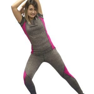 CAMISETA SOFTEE FIT ALEXIA - XS, GRIS VIGORE/CORAL#