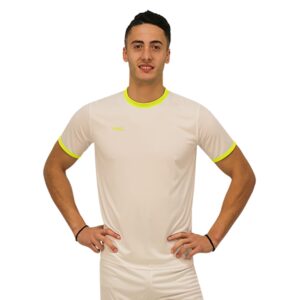 CAMISETA SOFTEE GALAXY NIÑO - BLANCO/AMARILLO FLUOR, 10 AÑOS
