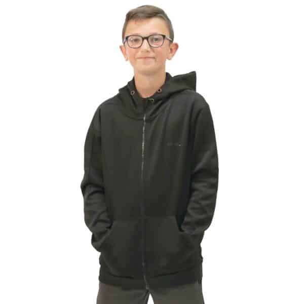 CHAQUETA CREMALLERA SOFTEE ELEGANT INFANTIL - 14 AÑOS, NEGRO