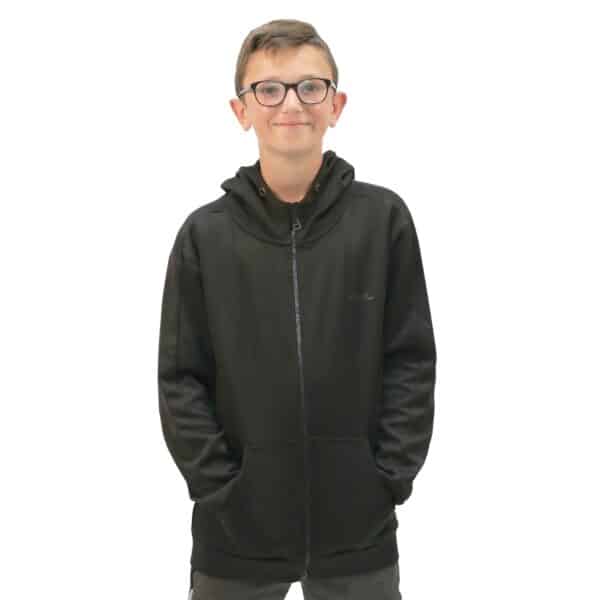 CHAQUETA CREMALLERA SOFTEE ELEGANT INFANTIL - 14 AÑOS, NEGRO - Imagen 2