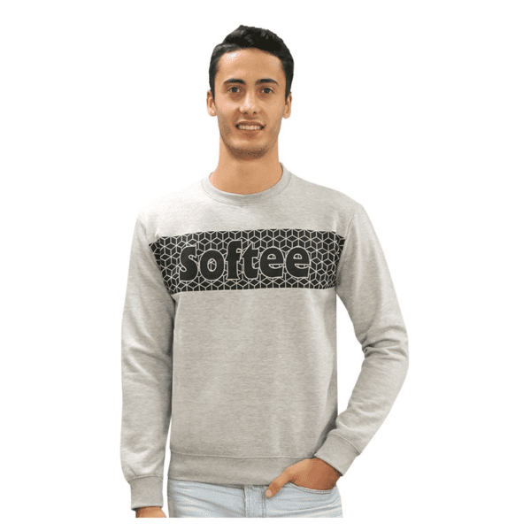 SUDADERA SOFTEE TEMPO INFANTIL - GRIS/NEGRO, 8 AÑOS#