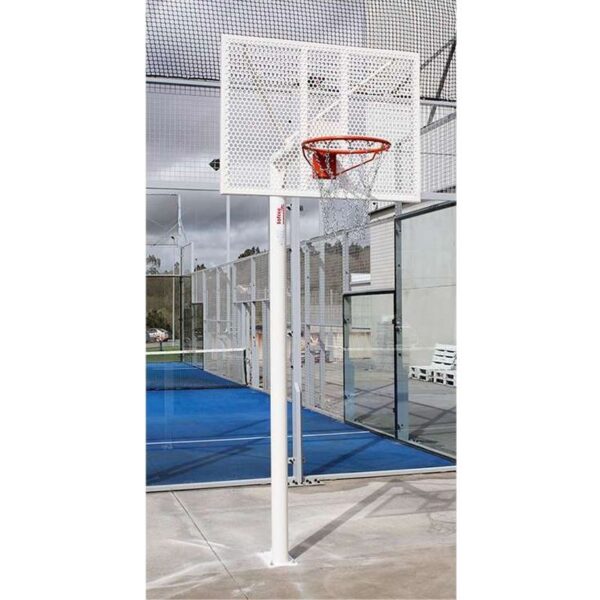JUEGO CANASTAS ANTIVANDALICAS BALONCESTO NEW TUBO 114 MM GALVANIZADAS -INCLUYE AROS, REDES Y TABLEROS- - Imagen 8