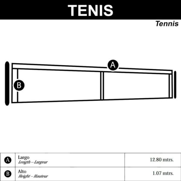 RED TENIS 10 MALLA DOBLE - Imagen 2