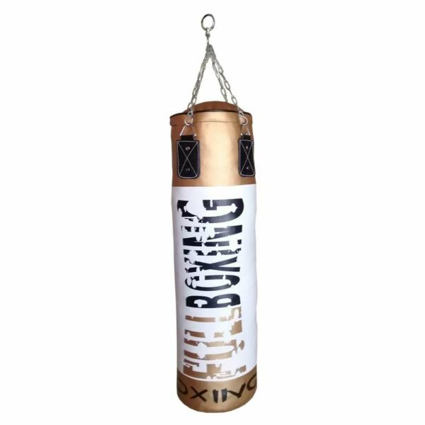 SACO BOXEO FULLBOXING WALL -USO NO PROFESIONAL- - 100, BLANCO/ORO - Imagen 2