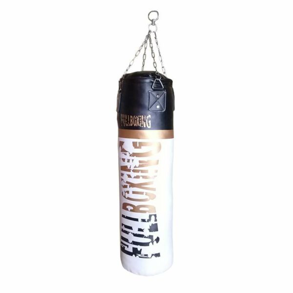 SACO BOXEO FULLBOXING WALL -USO NO PROFESIONAL- - 100, BLANCO/ORO - Imagen 6