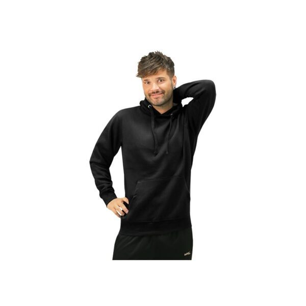 SUDADERA SOFTEE KELVIN INFANTIL - 8 AÑOS, NEGRO CAPUCHA - Imagen 3