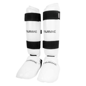 Espinilleras Advantage con Empeine Desmontables. Blanco. L
