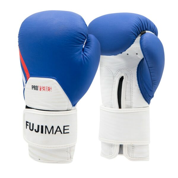 Guantes Boxeo ProSeries 2.0 Piel. Azul/Blanco. 12oz