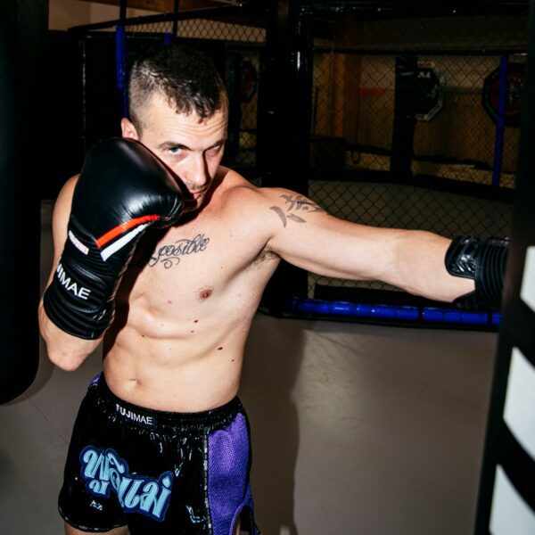 Guantes Boxeo ProSeries 2.0 Piel. Azul/Blanco. 10oz PORTES GRATIS - Imagen 9