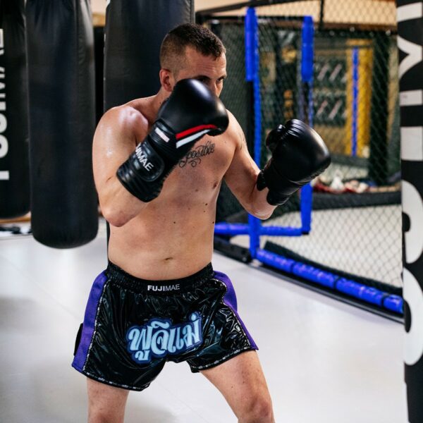 Shorts Thai ProWear. Blanco/Turquesa. L - Imagen 8