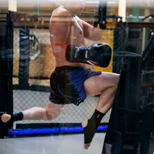 Shorts Thai ProWear. Blanco/Turquesa. L - Imagen 9
