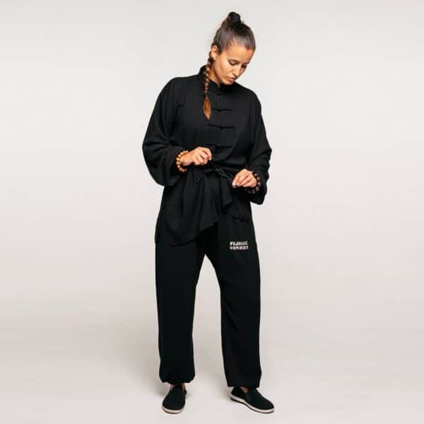 Uniforme Tai Chi Qïng. Negro. XL - Imagen 7