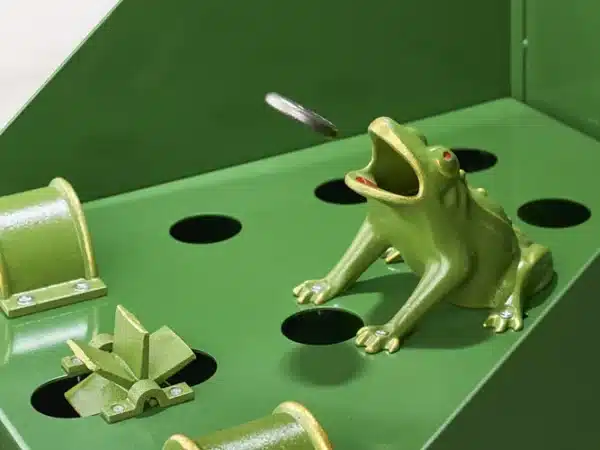 MESA DE RANA/SAPO MUEBLE METALICO JUEGO - Imagen 7