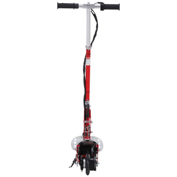 Patinete Eléctrico Scooter Plegable con Manillar - Color Rojo - 81.5x37x96cm - Imagen 5