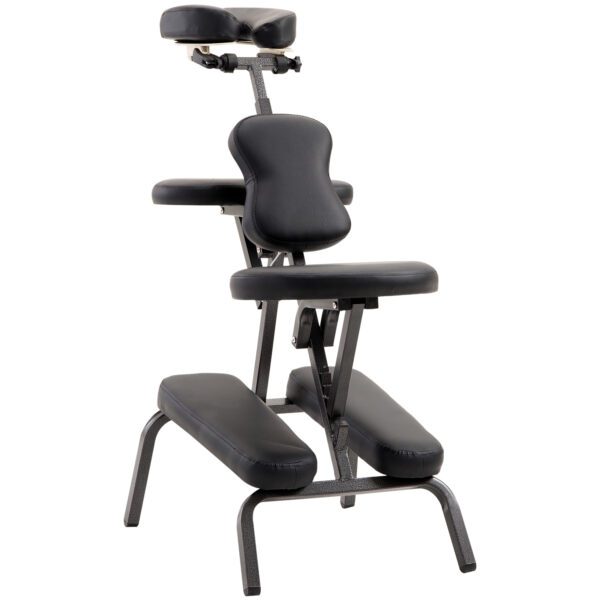 Silla de Masaje Plegable Portátil para Fisioterapia Rehabilitación Tatuaje Sillón de Tratamiento Ajustable con Bolsa de Transporte Acero Carga 150kg - Imagen 11