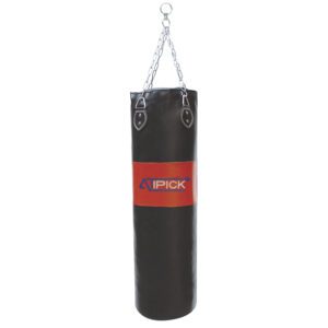 Saco boxeo PVC con cadena. vacío. 100x30 cm