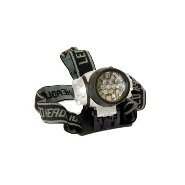 Linterna frontal 19 led + 3 AAA Linterna frontal impermeable, 19 LEDS 3 combinaciones + 3 x LR03-AAA