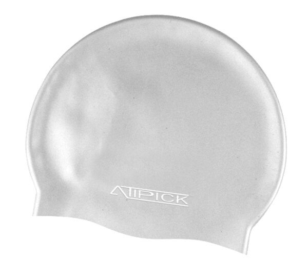 Gorro natacion silicona en bolsa. Gris
