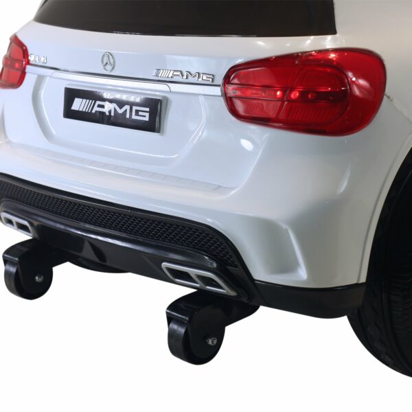 Coche Eléctrico para Niño a partir de 3 Años Automóviles Infantiles Mercedes Benz GLA con Mando a Distancia MP3 USB Carga 30kg 100x58x46cm Blanco - Imagen 6